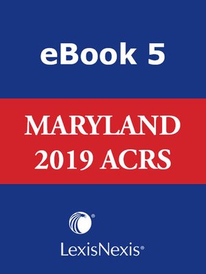 cover image of Michie's Annotated Code of Maryland: Advance Court Rules Service